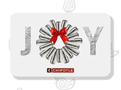 Chipotle Gift Cards — Burrito Wreath burrito gift card holiday wreath