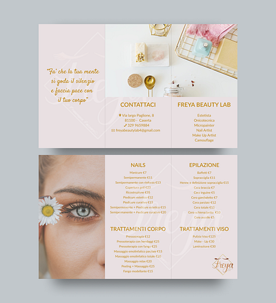 Freya Beauty Lab New Brochure brochure brochure design brochure layout designer uidesign uxdesign webdeisgn