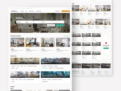Real Estate Property Home Page Concept apartment apartments design minimal real estate realestate rent renting ui web website