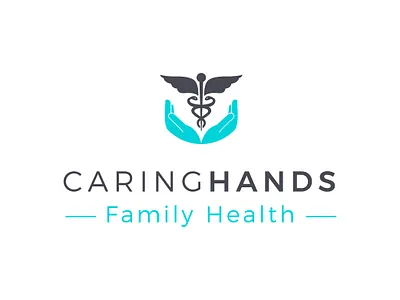 Caring Hands branding dentist logo design health illustration logo logotipo minimal sophisticated typography
