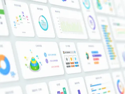 Visual chart - bright version big data chart cloud dashboard data dataviz desktop future product template ui kit visualization