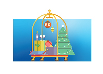 Hotel Holiday illustration vector