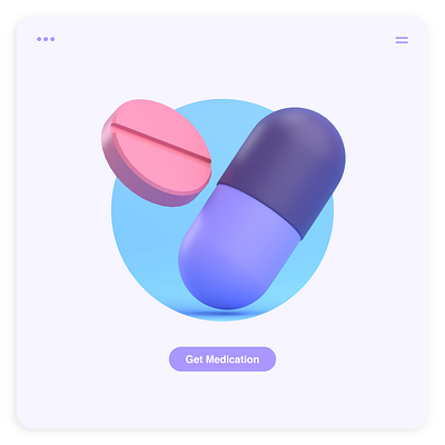 3D ILLUSTRATION CAPSULE PILLS DRUGS MEDECINE 3d icon 3d ilustration app design healthcare icon illustration ui ux web