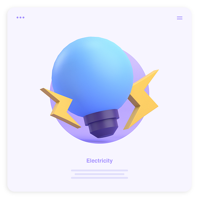 3D ILLUSTRATION ICON BULB 3d icon 3d ilustration app bulb logo design electricity icon illustration ui ux website