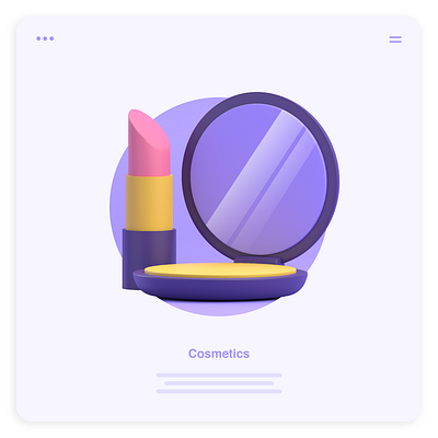 3D ILLUSTRATION ICON COSMETIC & MAKE UP 3d icon 3d ilustration app cosmetic logo design icon illustration makeup app ui ux website