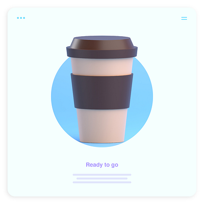 3D ILLUSTRATION ICON COFFEE CUP 3d icon 3d ilustration app design food and drink food app icon illustration ui ux website