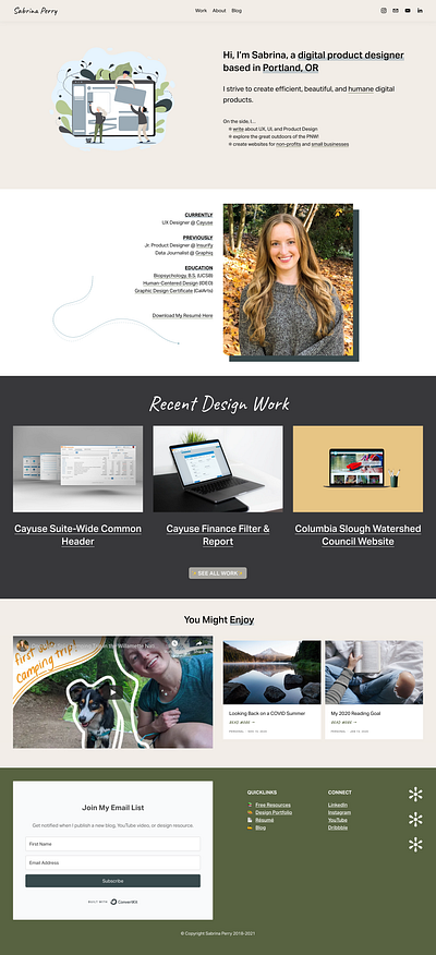 Personal Website & Portfolio Redesign animated illustration animation branding css design illustration motion graphic portfolio website ui ux web design web designer website design