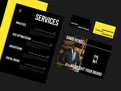 Typography Design - Business Cards brand brand book brand design brand identity branding clean graphic graphicdesign logo minimal print print design typography