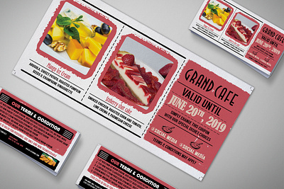 Starter Cardboard Coupon Card Design Template design illustration latest psd mockup