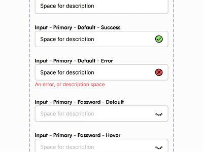 Figma - Variants check components error figma figmadesign form icons input interface interface design ui ui components ux ux example variants