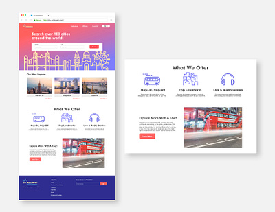 City Sightseeing Website branding design ui website