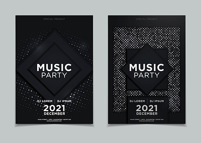 party music night poster template