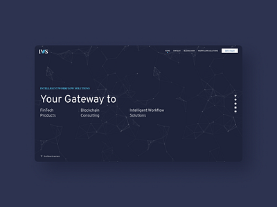 IWS Website dark design ui web website