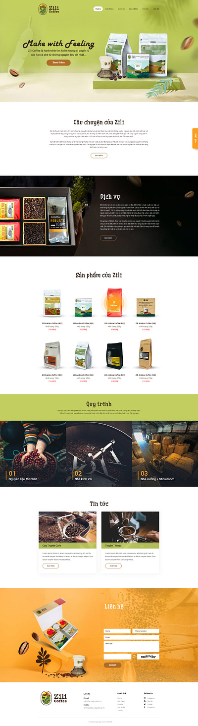 Zili coffee layout web coffee layout design a day layout layout coffee layout design layoutdesign layoutweb maydesign thietkecotam ui uxui