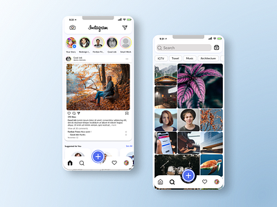 Old instagram in modern style mobile app design redesign ui uidesign uiux uiuxdesign ux