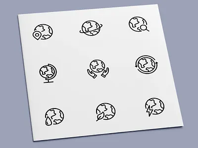 Globe Icons earth geography globe icon icon design icon set icons map planet world