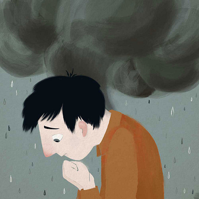 Anxiety concept digital art digital illustration emotions illustration painting procreate procreate art