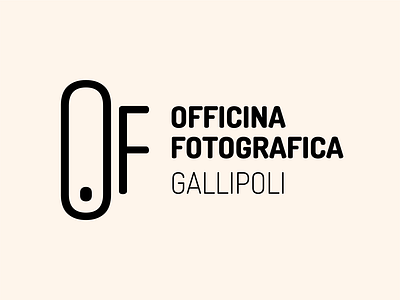 Officina Fotografica Logo black brand brand design brand identity branding branding design design designer lettering logo logodesign logos logotype minimal photography photography logo typography ui ux vector