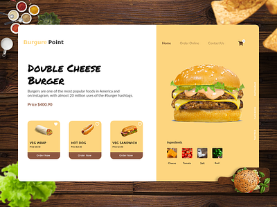 Burger Store app branding burger design food food and drink food app food illustration hotdog illustration interaction design minimal tasty food trending ui ux web webdesign website wrap