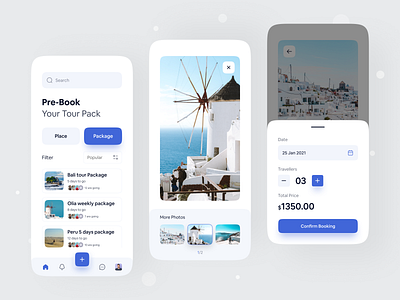 Travel App app app design booking booking app clean design minimal mobile mobile app mobile design mobile ui tour tour booking travel travel agency travel app twinkle ui uidesign ux