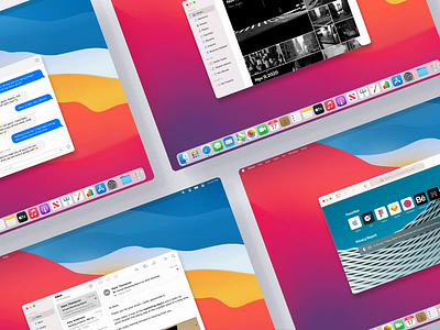 macOS Big Sur UI Kit II big sur ui big sur ui kit design design for macos digital design product design ui ui for macos ui kit ui kit for macos uiux