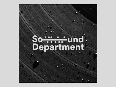 Sound Department branding design logo logo design logotype minimal typography