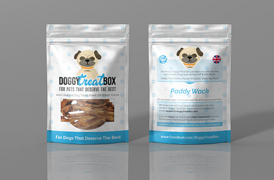 DoggyTreatBox - Packaging Project label design package design packaging pattern art pattern design petfood product packaging