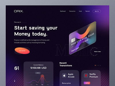 Banking Web desktop desktop design dribbble best shot header header design hero section orix popular shot sajon web web design webdesign website website design