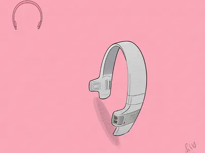 Headphones concept design designer industrial inspiration photoshop product render rendering sketch sketching