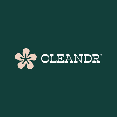 🌺 Oleandr botanical branding flower icon logo logodesign logonew logopasion logotype mark oleander sign yalta