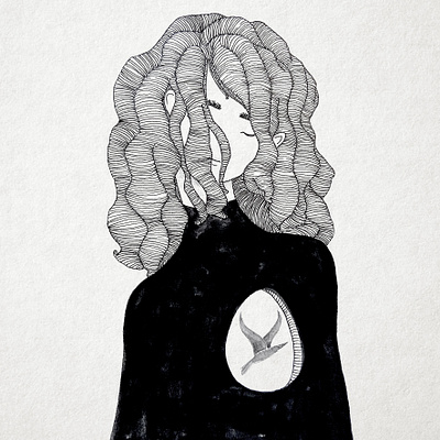 Hope bw illustration ink inktober line art monochrome paper pen rapidograph traditional art