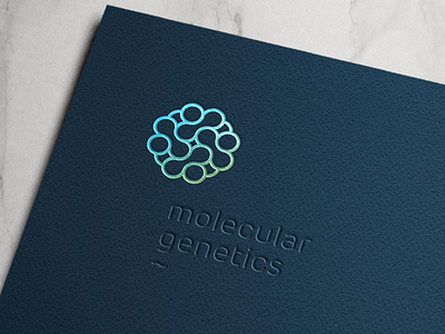 molecular genetics© / logo design biology branding design designer dna genetics graphic graphic design identity illustration logo logodesigner mark molecular science simple symbol ui vector