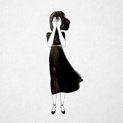 Hide bw concept illustration ink inktober monochrome painting paper pen traditional art