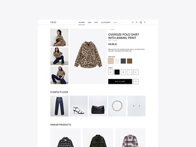 Vigo - eCommerce Fashion Shop Design - Productpage design ecommerce ecommerce design ecommerce shop onlineshop product product page product page design shop shopdesign ui ui ux uidesign uiux webdesign webdesigner