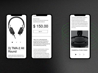 Music Store ecommerce shopify theme theme design typography ui ux website