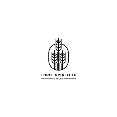 Three spikelets branding design flat graphic design illustration illustrator logo minimal typography vector