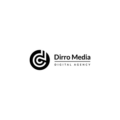 Dirro Media branding design graphic design icon illustration illustrator logo minimal typography vector