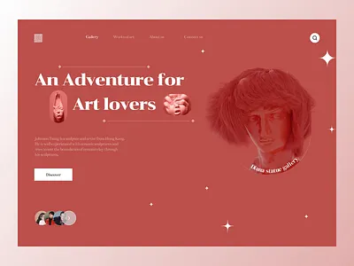 Art Galley 🎨 3d animation art branding david design gallery illustration landing logo motion graphics nft nft collection ui ux web