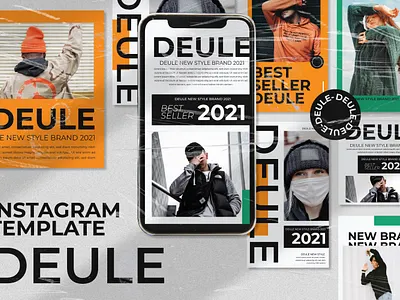 Deule Instagram Template branding calor desgin design instagram instagram post instagram template typography vector