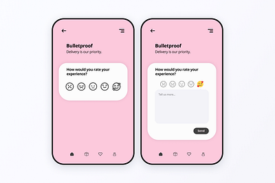 Daily UI #16 — Pop-Up / Overlay app colors daily ui dailyui design feedback form mobile ui pink tracking app