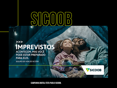 Criação de campanha digital para o Sicoob branding design