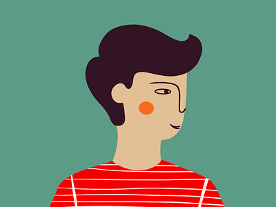 Man 🧑🏻‍🦱 art boy flat illustration illustration art illustrations man minimal procreate procreate art