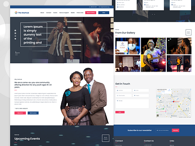 Starhub (Daystar Youth Church) Design Concept church design landing page landing page design landingpage webdesign