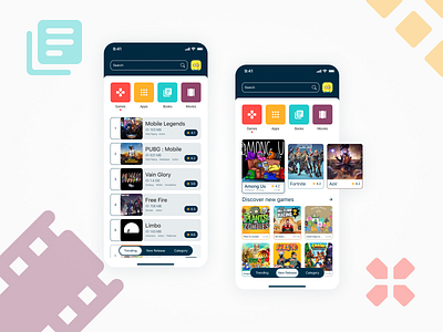 Application Store application design mobile store ui ux