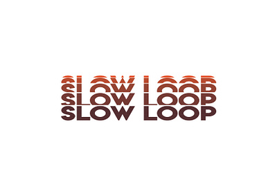 Slow Loop TV Anime Adaptation (Deconstructed Type) cute cute design deconstructed type graphic design slow loop typographic design typography typography design