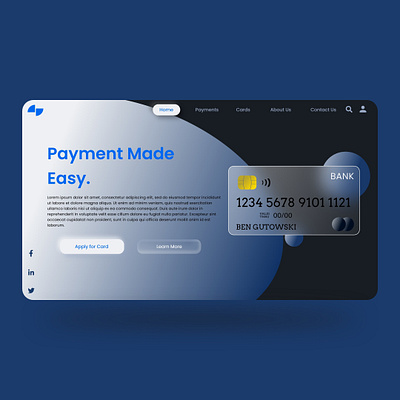 Payment Technology UI Design art credit card dashboard ui glassmorphism graphic design harrypotter minimal neumorphism ui ux website