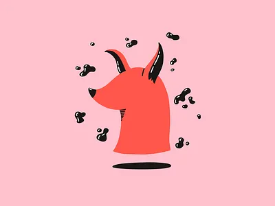 Dog character character design character illustration dog illustration ipad pink procreate