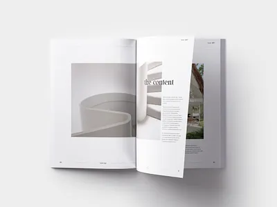 Clean Layout architecture design editorial graphic design indesign interior layout lifestyle magazine minimalist print print design template typography