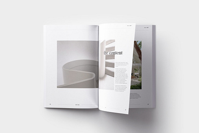 Clean Layout architecture design editorial graphic design indesign interior layout lifestyle magazine minimalist print print design template typography