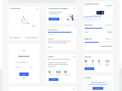 Design system for the crowdworks platform card design illustration typography ui ux